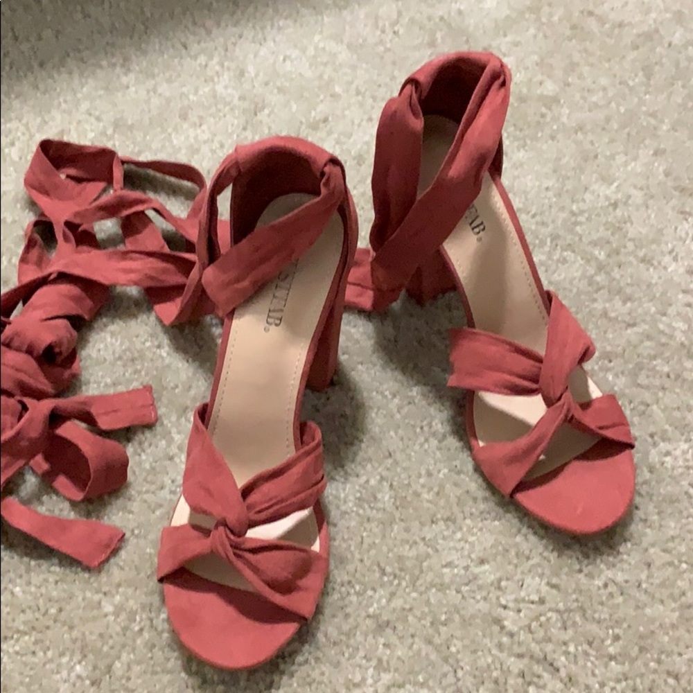 Gladiator block heeled sandals